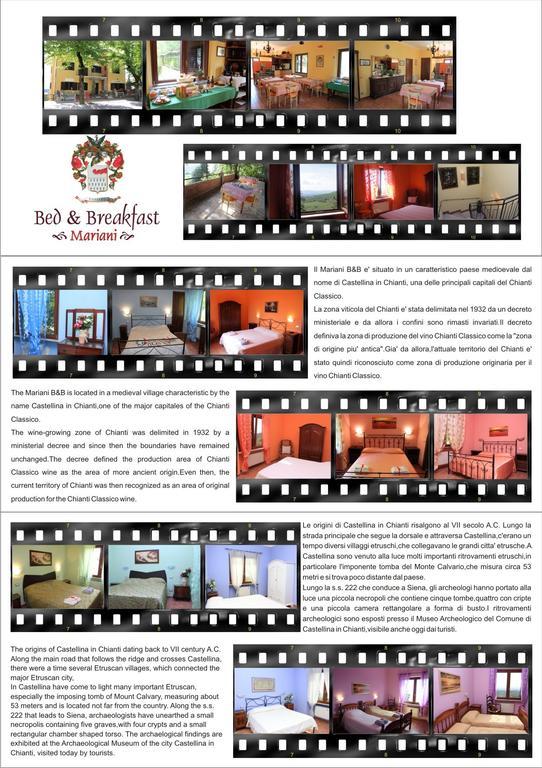 Mariani Bed&Breakfast Castellina in Chianti Exteriör bild